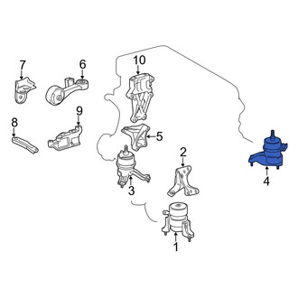 Toyota OE - Left Engine Mount