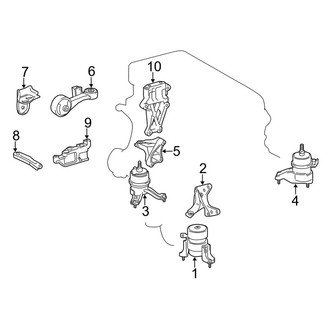 Toyota OE - Engine / Transaxle - Engine & Transmission Mounting (2.5L Gas)