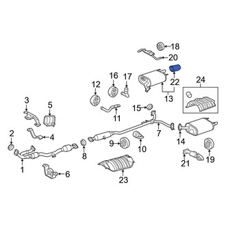 Toyota OE - Exhaust Tail Pipe Tip