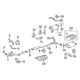 Toyota OE - Exhaust System - Exhaust Components (3.5L)