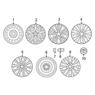 Toyota OE - Wheels (LE / SE / Special Edition / XLE / XSE)