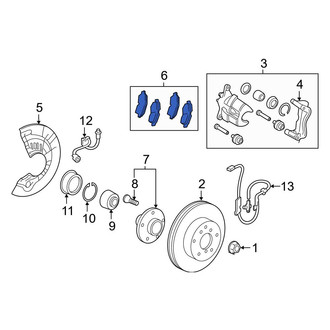 Toyota OE - Front Disc Brake Pad Set