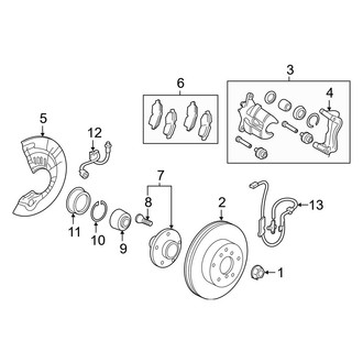 Toyota OE - Front Suspension - Brake Components