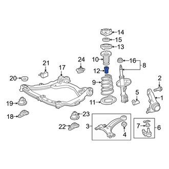 Toyota OE - Front Suspension Strut Bumper