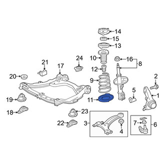 Toyota OE - Left Lower Coil Spring Insulator
