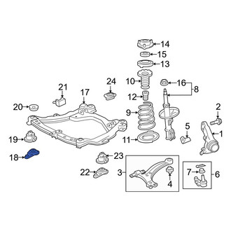 Toyota OE - Front Left Engine Cradle Brace