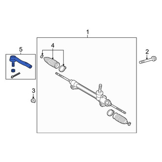 Toyota OE - Left Outer Steering Tie Rod End