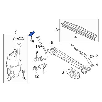 Toyota OE - Front Windshield Washer Nozzle
