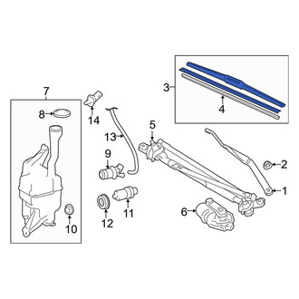 Toyota OE - Left Wiper Blade