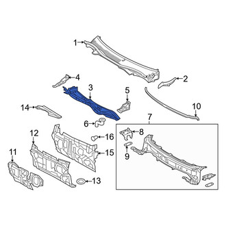 Toyota OE - Cowl Grille Panel