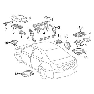 Toyota OE - Instrument Panel - Sound System (Gas)