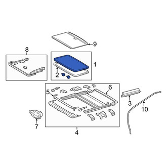 Toyota OE - Sunroof Glass