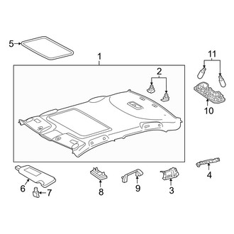 Toyota OE - Roof - Interior Trim (With Sunroof), (Gas)