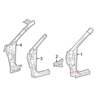 Toyota OE - Pillars, Rocker & Floor - Hinge Pillar (Gas)
