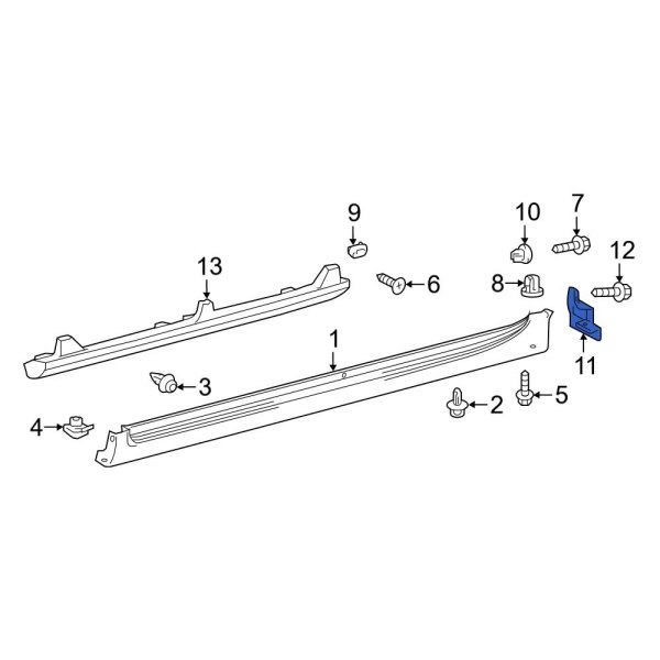 Rocker Panel Molding Cap