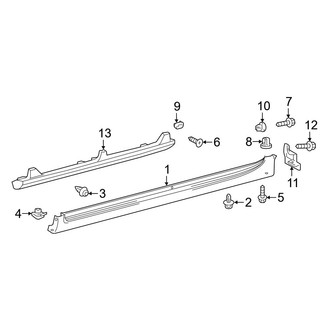 Toyota OE - Pillars, Rocker & Floor - Exterior Trim (LE / SE / Special Edition / XLE / XSE)