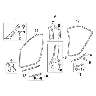 Toyota OE - Bumper Corner Cover Clip