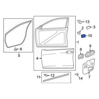 Toyota OE - Front Door Panel Insulation