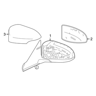 Toyota OE - Front Door - Outside Mirrors (Gas)