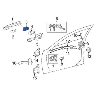 Toyota OE - Front Left Exterior Door Handle Cover