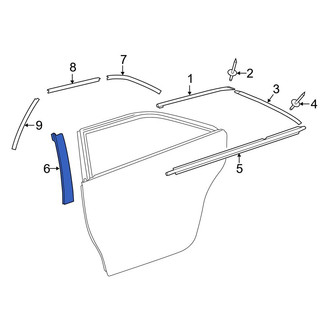 Toyota OE - Rear Right Door Applique