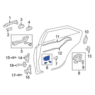 Toyota OE - Rear Right Inner Interior Door Handle