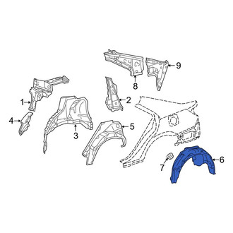 Toyota OE - Rear Left Quarter Panel Splash Shield