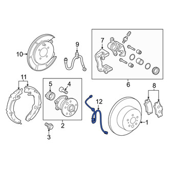 Toyota OE - Rear Right ABS Wheel Speed Sensor Wiring Harness