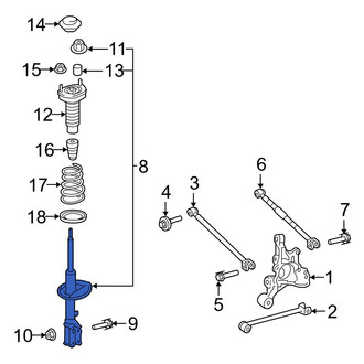 Toyota OE - Front Left Suspension Strut