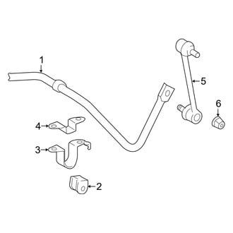Toyota OE - Rear Suspension - Stabilizer Bar & Components
