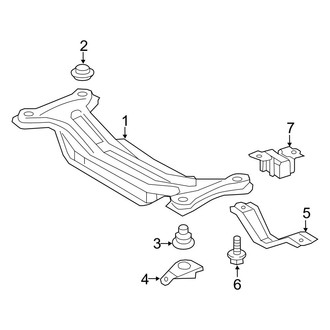 Toyota OE - Rear Suspension - Suspension Mounting (Gas)