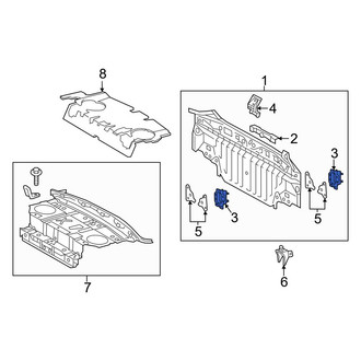 Toyota OE - Left Bumper Impact Bar Bracket