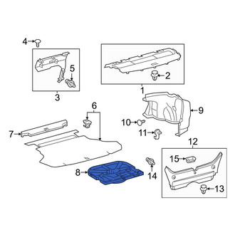 Toyota OE - Rear Trunk Floor Storage Box