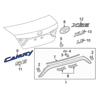 Toyota OE - Rear Deck Lid Emblem
