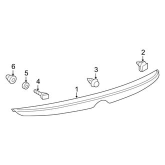 Toyota OE - Trunk Lid - Spoiler (Gas)