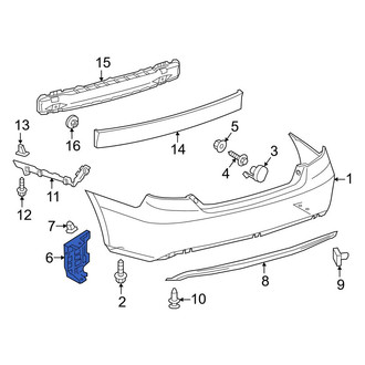 Toyota OE - Right Lower Bumper Cover Reinforcement