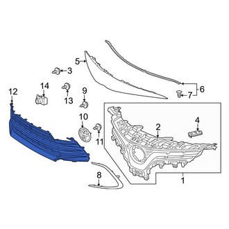 Toyota OE - Front Lower Grille