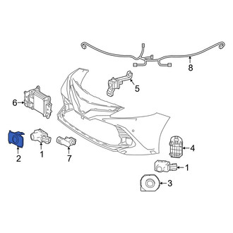 Toyota OE - Front Left Inner Parking Aid Sensor Housing