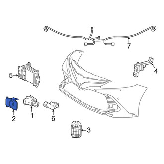 Toyota OE - Rear Right Outer Parking Aid Sensor Housing