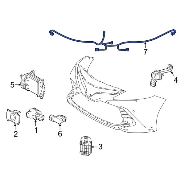 Parking Aid System Wiring Harness