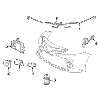Toyota OE - Front Bumper & Grille - Electrical Components (LE / XLE)