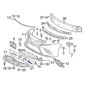 Toyota OE - Left Lower Bumper Cover Insulator