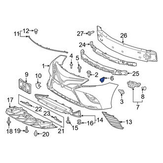 Toyota OE - Right Bumper Cover Insulator