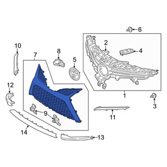 Toyota OE - Front Lower Grille