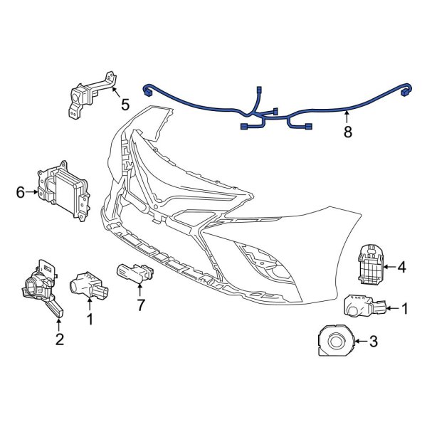 Parking Aid System Wiring Harness