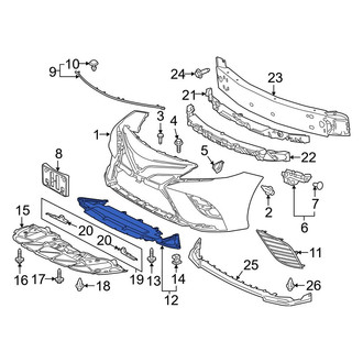 Toyota OE - Front Lower Radiator Support Air Deflector