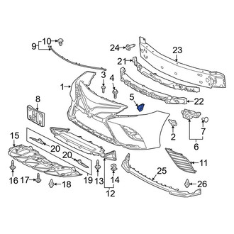 Toyota OE - Right Bumper Cover Insulator