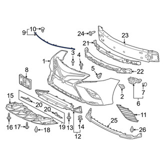Toyota OE - Front Hood Seal