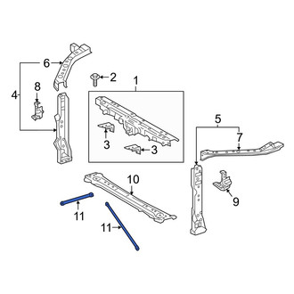 Toyota OE - Radiator Support Panel Brace