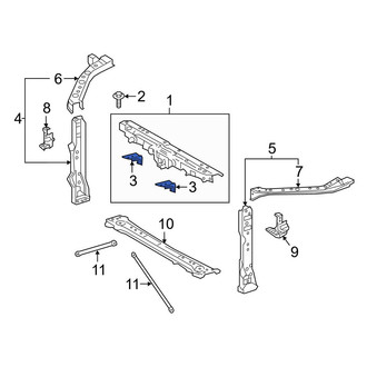 Toyota OE - Front Bumper Cover Bracket